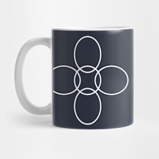 Flower Circle (Blue Velvet) Mug